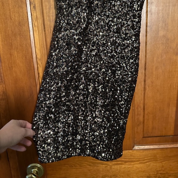 Dress The Population Zoe Sequined Mini Dress size XS in Antique - Picture 10 of 15